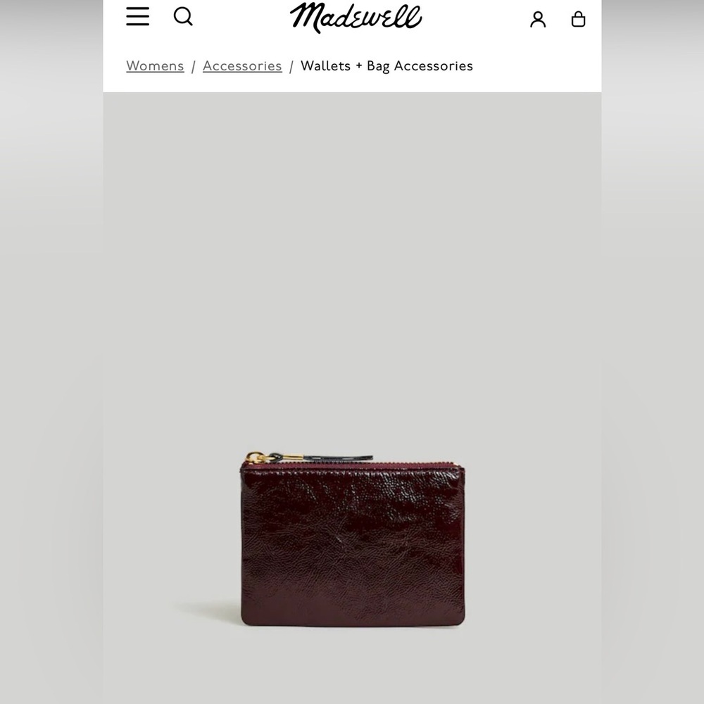 Madewell Leather Zip Wallet! EUC!